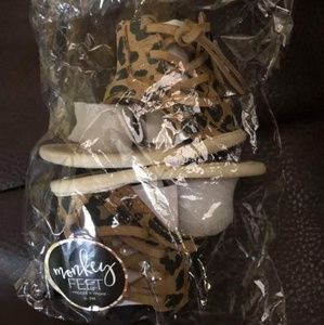 Monkey feet chloe leopard sandals